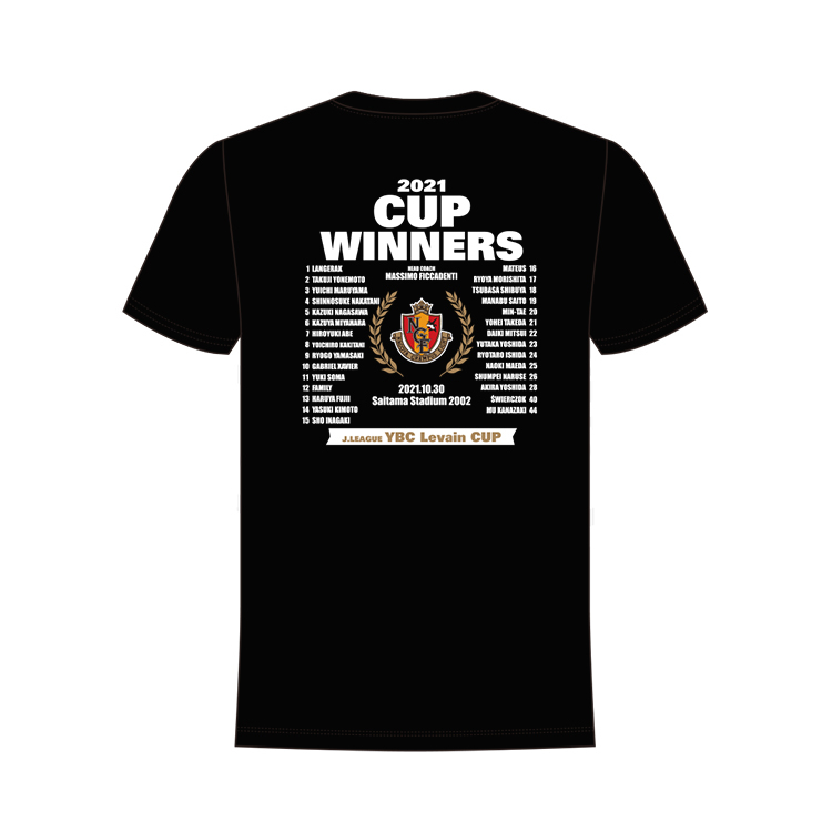 2021JリーグYBCルヴァンカップ優勝記念 Tシャツ(ブラック) | NAGOYA 