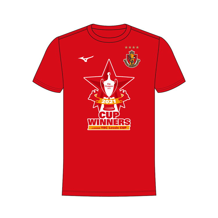 2021JリーグYBCルヴァンカップ優勝記念 Tシャツ(レッド) | NAGOYA 