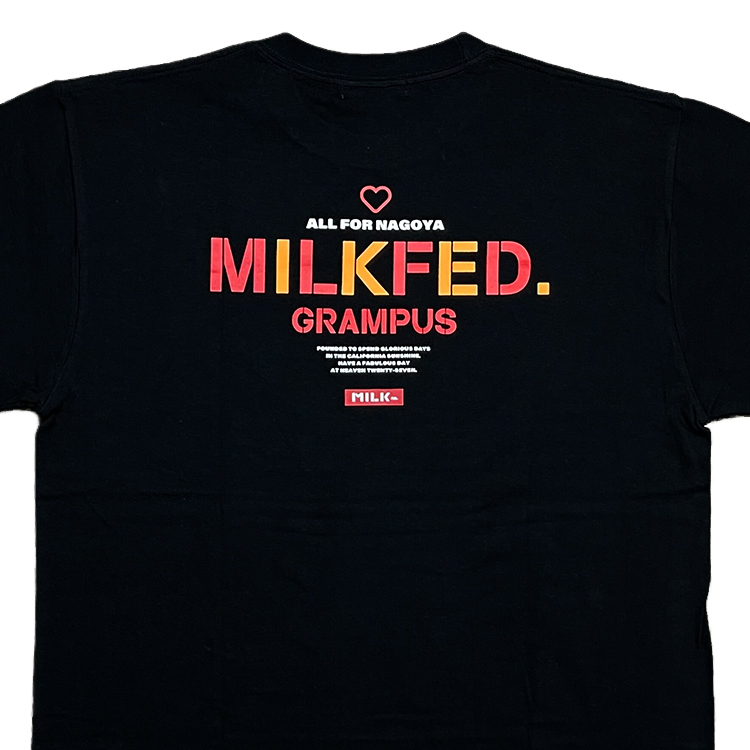 2022 MILKFED.コラボ Tシャツ(ブラック)
