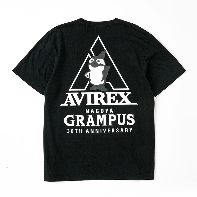 ”NGE×AVIREX” GRAMPUS-KUN TEE(ブラック)