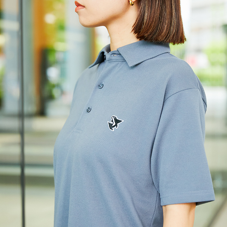 “FAMILY SYMBOL” polo shirt(dark gray)