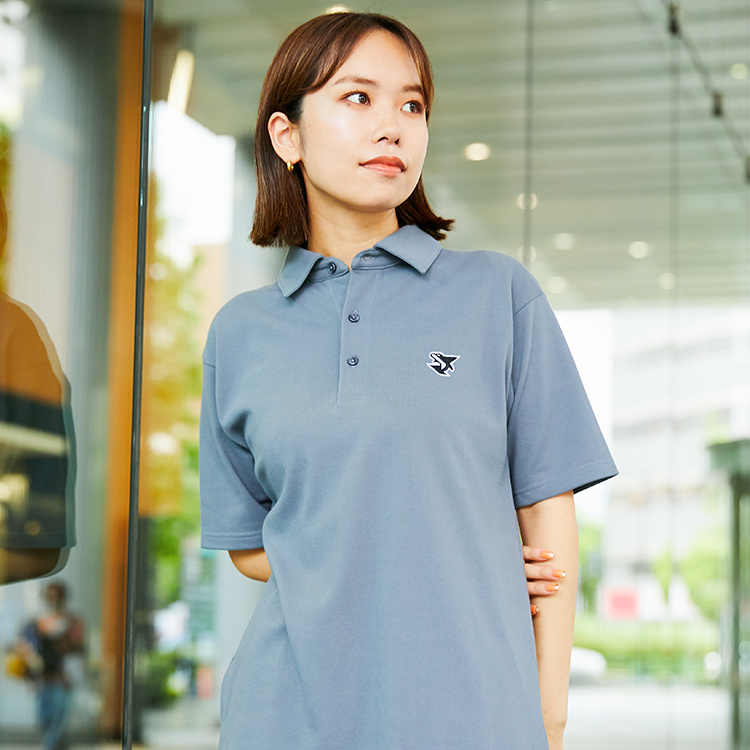 “FAMILY SYMBOL” polo shirt(dark gray)