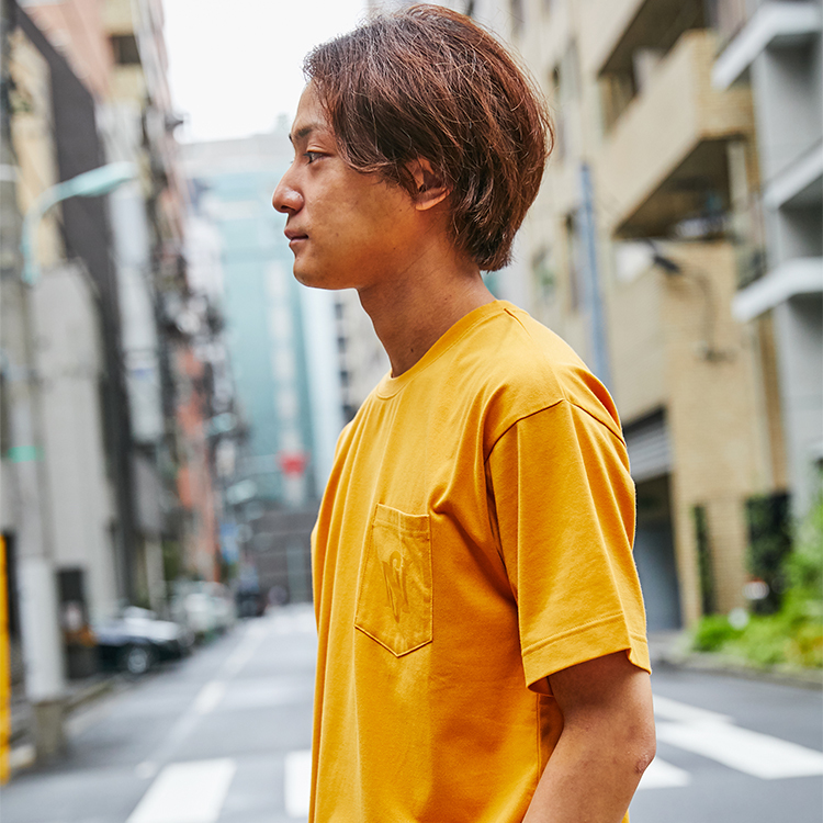 “NGU SYMBOL” pocket Tee(yellow)