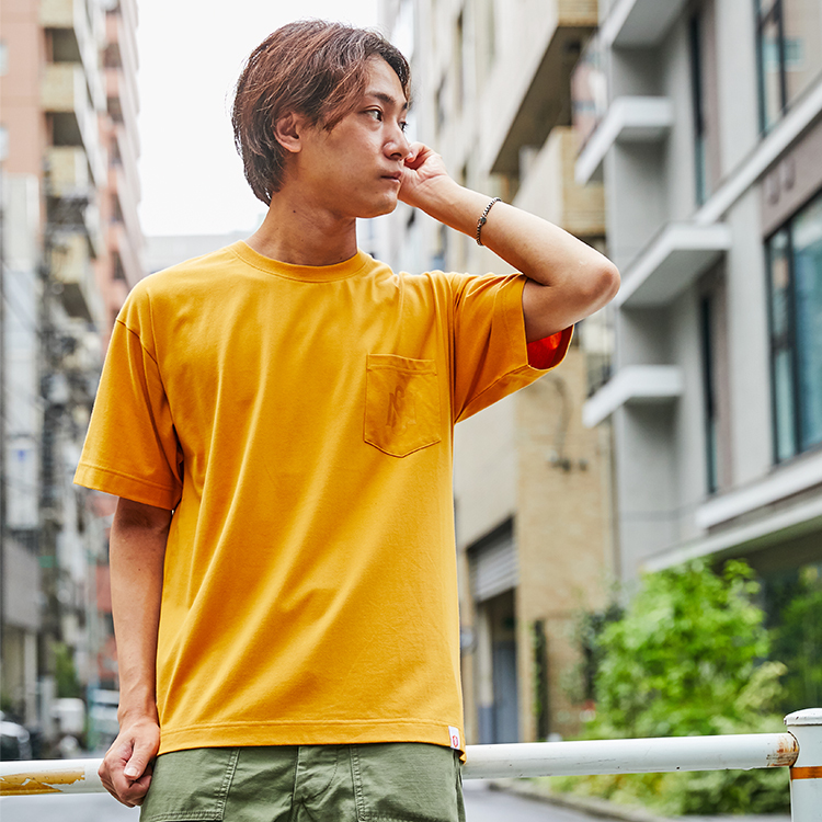 “NGU SYMBOL” pocket Tee(yellow)