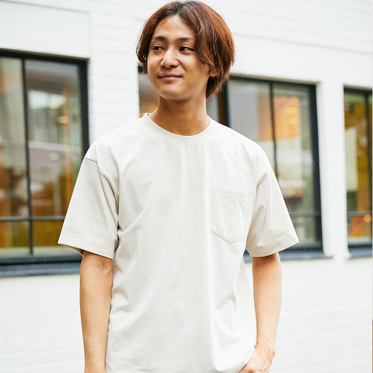 “NGU SYMBOL” pocket Tee(beige)