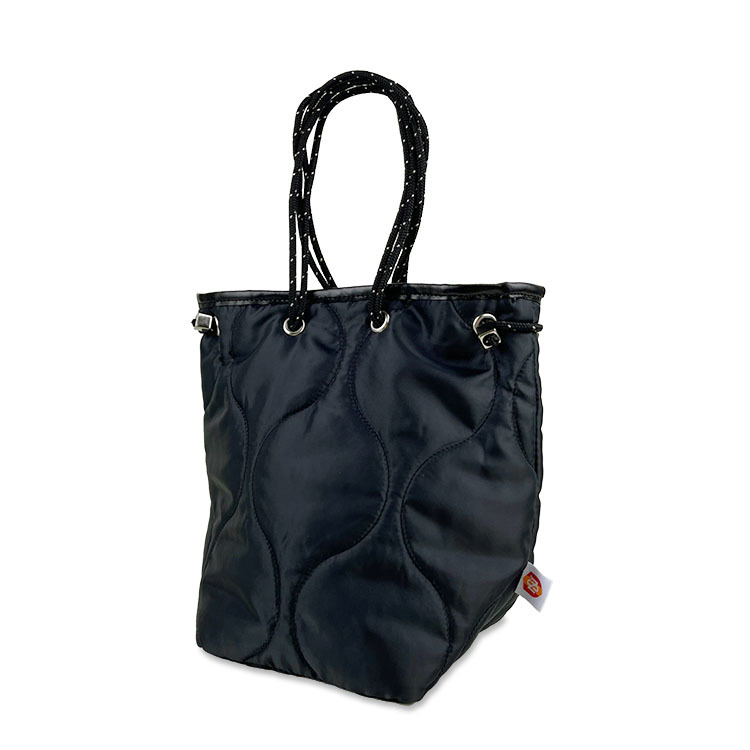 Quilting Drawstring Bag (black)
