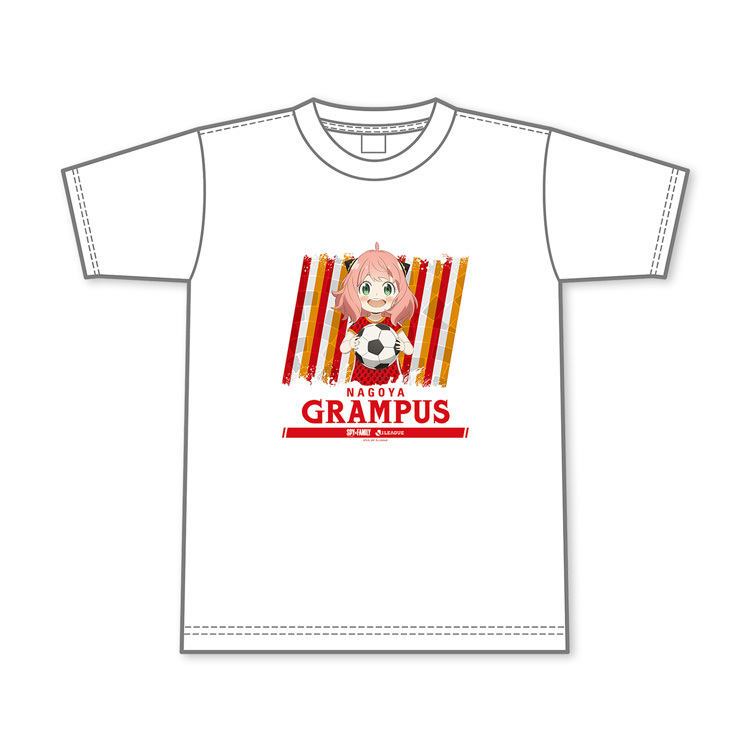 2023SPY×FAMILY Jリーグオリジナル 名古屋グランパス Tシャツ(ホワイト