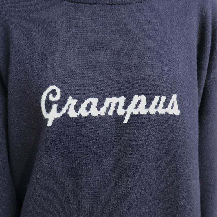 2023 NEO CLASSIC LOGO KNIT PULL OVER(Navy)