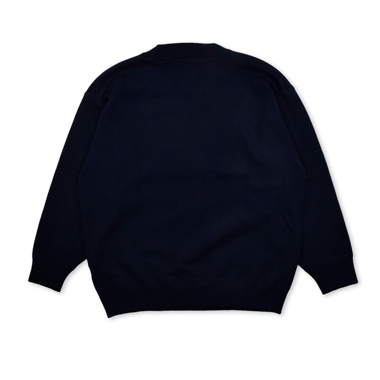 2023 NEO CLASSIC LOGO KNIT PULL OVER(Navy)