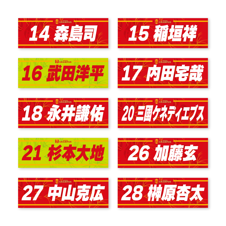 2025プレーヤーズネームクールタオル(FP/GK)