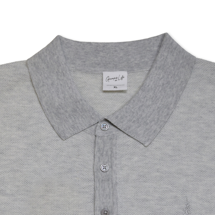 2025SYMBOL KnitPolo(Gray)