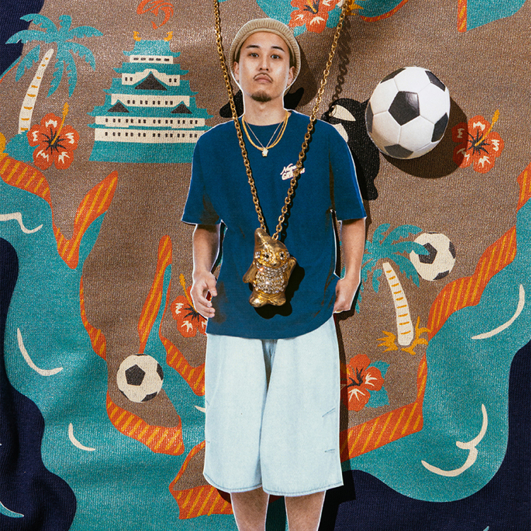 2025 BEAMS JAPANコラボ Tシャツ(ネイビー) 