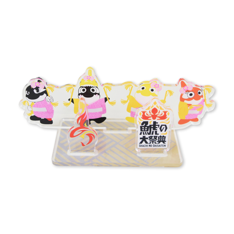 2025鯱の大祭典アクリルスタンド(グランパスくんファミリー腰元ダンサーズver.)
