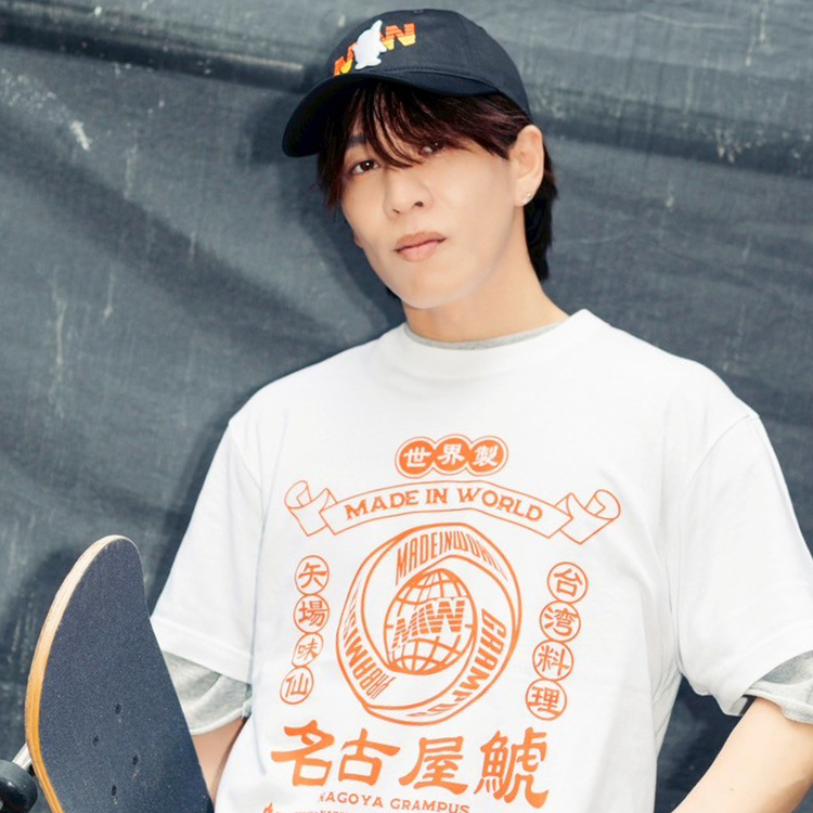 2025名古屋グランパス×矢場味仙×MIW コラボ 名古屋鯱半袖Tシャツ(ホワイト)