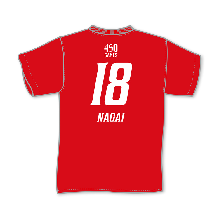 永井 謙佑選手J1通算450試合出場達成記念Tシャツ
