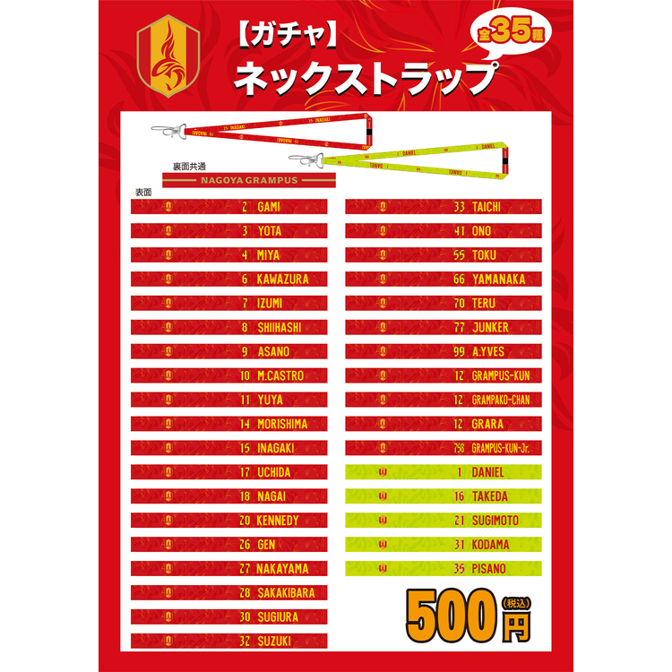 2025ガチャガチャ　ネックストラップ