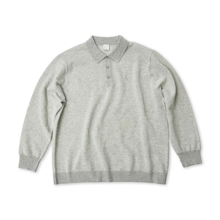 2025 SYMBOL Knit LS Polo(Gray)　