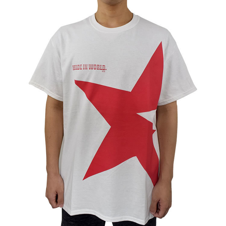 MADE IN WORLD コラボTシャツ BIG STAR(ホワイト)
